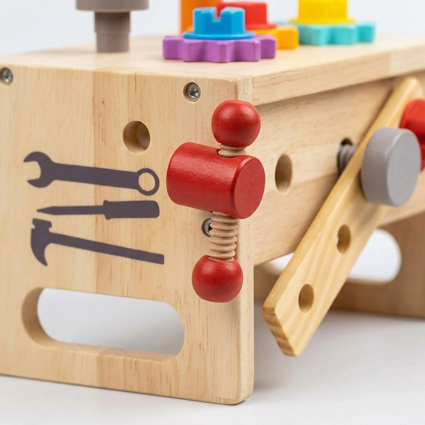 Houten Werkbank Speelgoed – Montessori Gereedschapsbank Set Voor Peuters