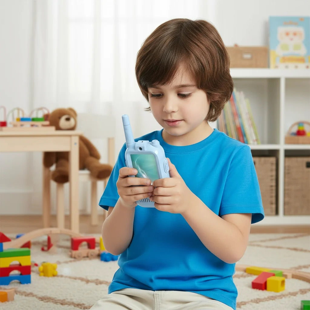 Kinder walkietalkie set met camera en kleurenscherm 2