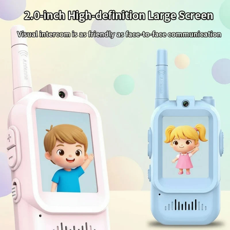 Kinder walkietalkie set met camera en kleurenscherm 4