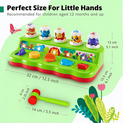 Perfect Size For Little Hands. Recommended for children aged 12 months and up. 32 cm / 12.5 inch. 13 cm
5.1 inch. 15.5 cm
6.1 inch. 6 cm
2.35 inch. 14 cm / 5.5 inch