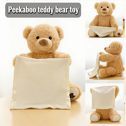 Peekaboo teddy bear toy