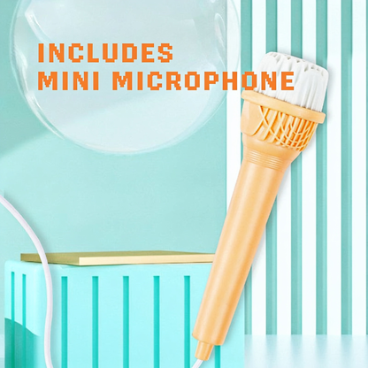 INCLUDES. MINI MICROPHONE