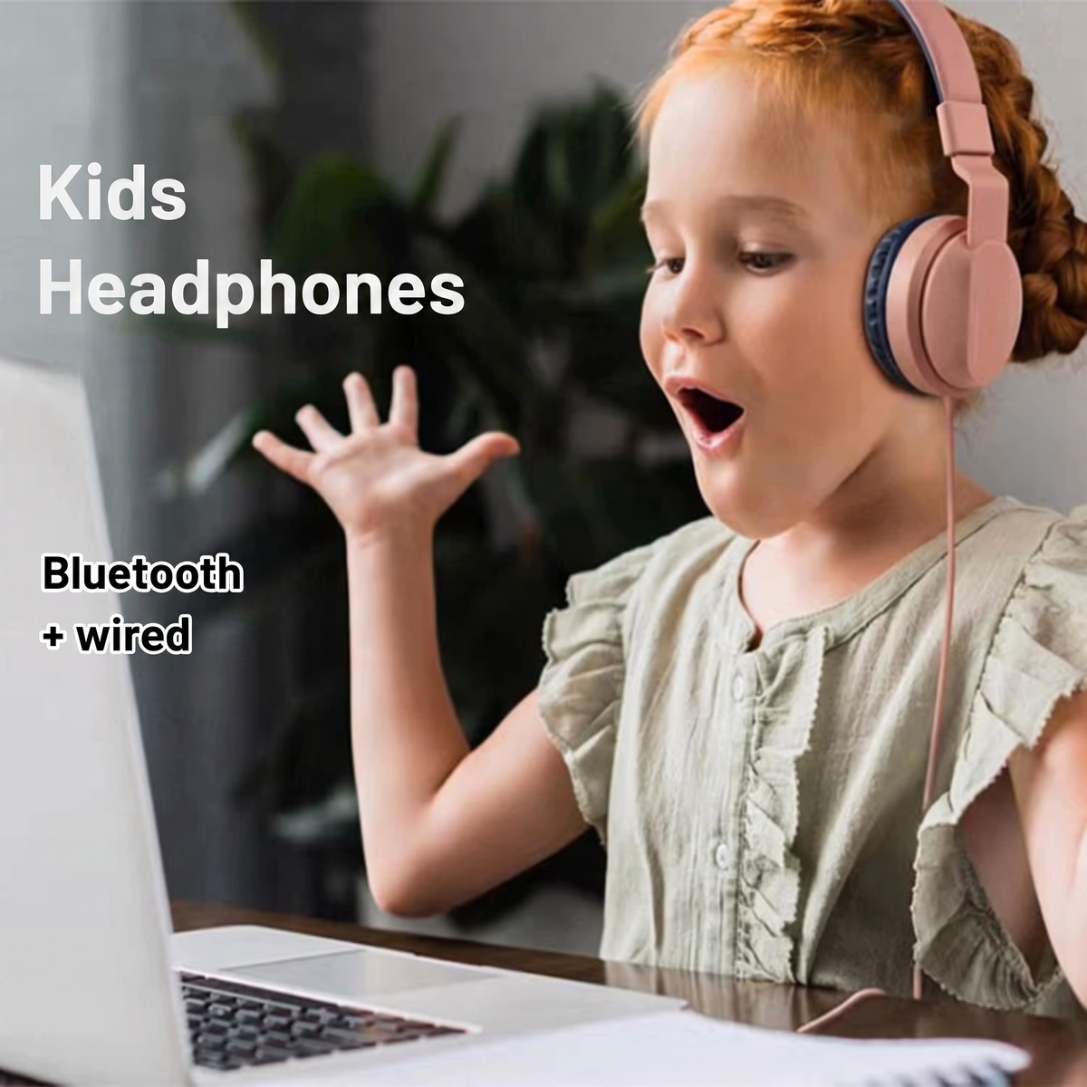 Kids. Headphones. Bluetooth. + wired