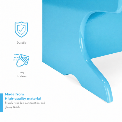 Durable. Easy
to clean. Made from
High-quality material. Sturdy wooden construction and
glossy finish