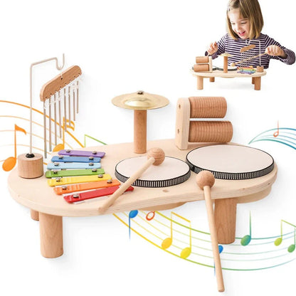 Muziekinstrumentenset – Houten Muziekspeelgoed Voor Kinderen