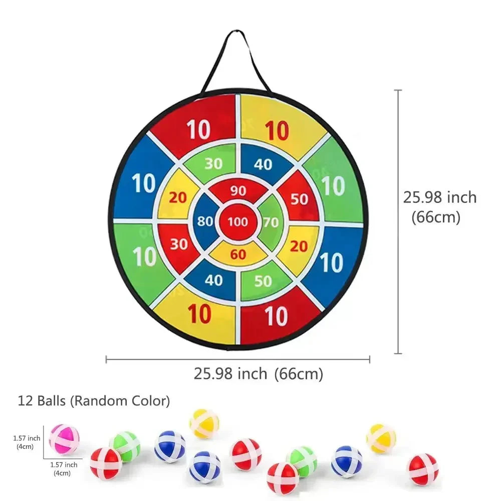 Dartbord Met Kleefballen – Opvouwbare Dartbordset Voor Kinderen
