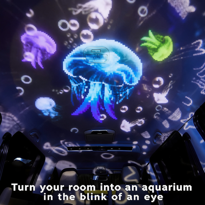 Turn your room into an aquarium. in the blink of an eye