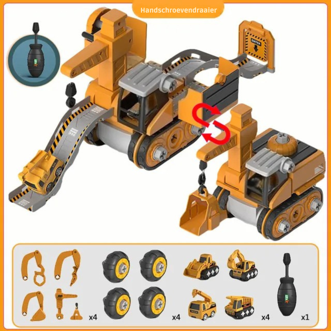Uit Elkaar Te Halen Constructievoertuig Speelgoed – DIY Schroef- En Bouwtruck Speelgoed
