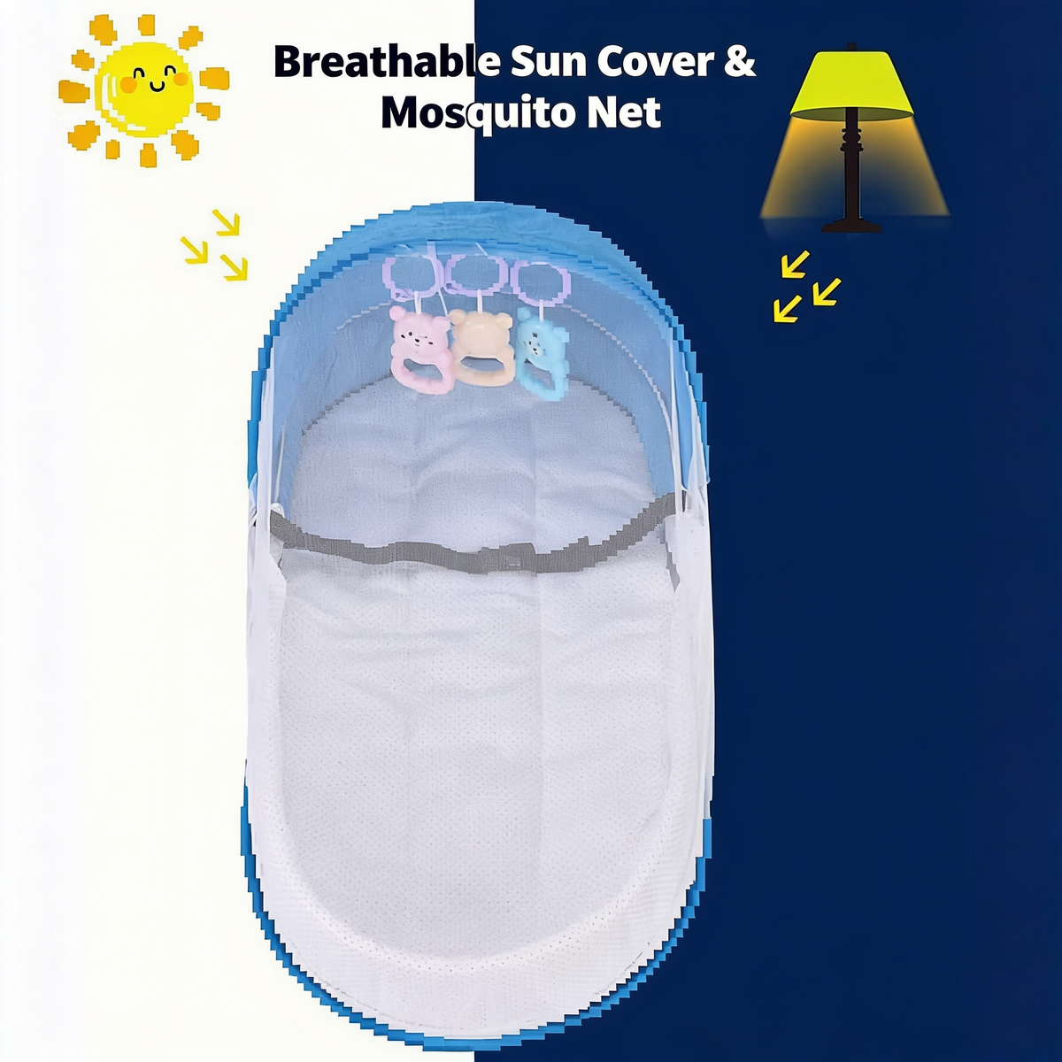 Breathable Sun Cover & Mosquito Net