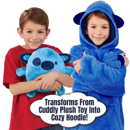 Transforms From Cuddly Plush Toy Into Cozy Hoodie!