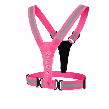 Reflecterend hesje kinderen roze