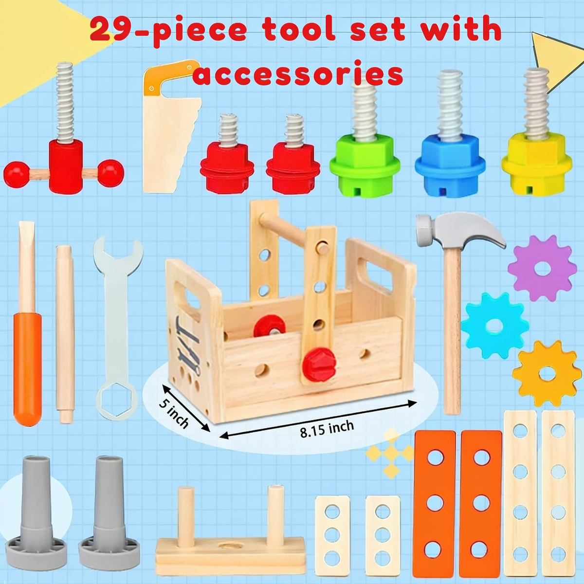 29-piece tool set. with accessories