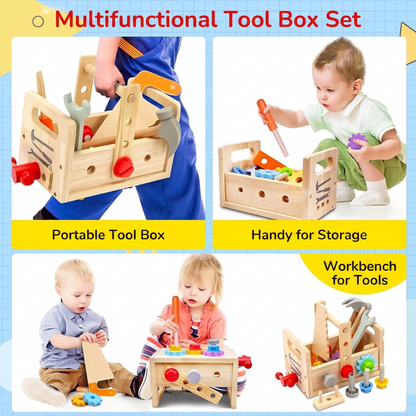 Multifunctional Tool Box Set. Portable Tool Box. Handy for Storage. Workbench for Tools