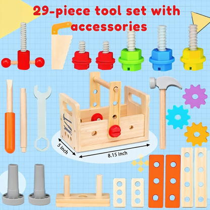29-piece tool set. with accessories