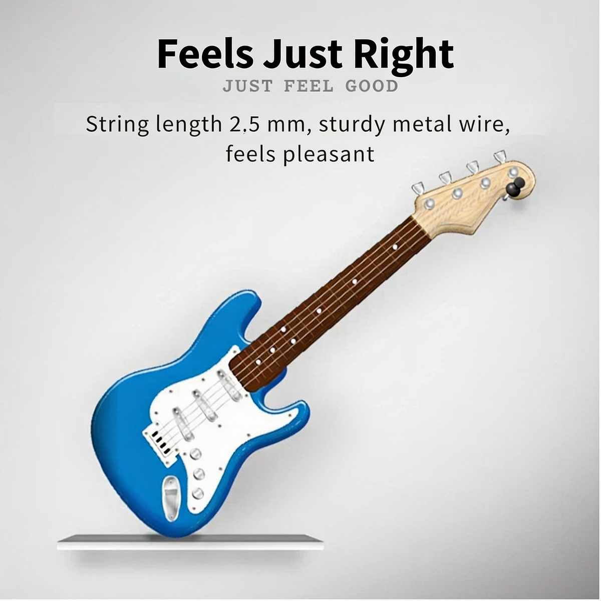 Feels Just Right. JUST FEEL GOOD. String length 2.5 mm, sturdy metal wire, feels pleasant