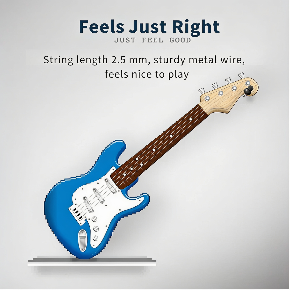 Feels Just Right. JUST FEEL GOOD. String length 2.5 mm, sturdy metal wire,. feels nice to play
