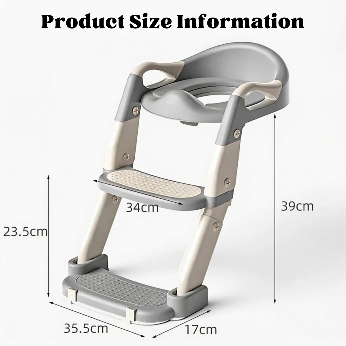 Product Size Information. 34cm. 23.5cm. 39cm. 35.5cm. 17cm