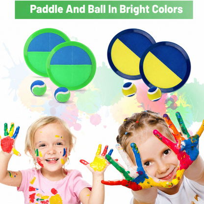 Paddle And Ball In Bright Colors