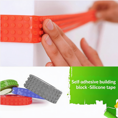 Self-adhesive building block. -Silicone tape